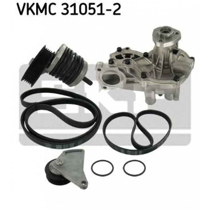 VKMC 31051-2 SKF - Насос охолоджуючої рідини + комплект зубчатого ремня